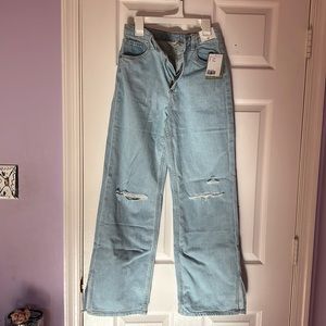 NWT girls H&M wide leg jeans